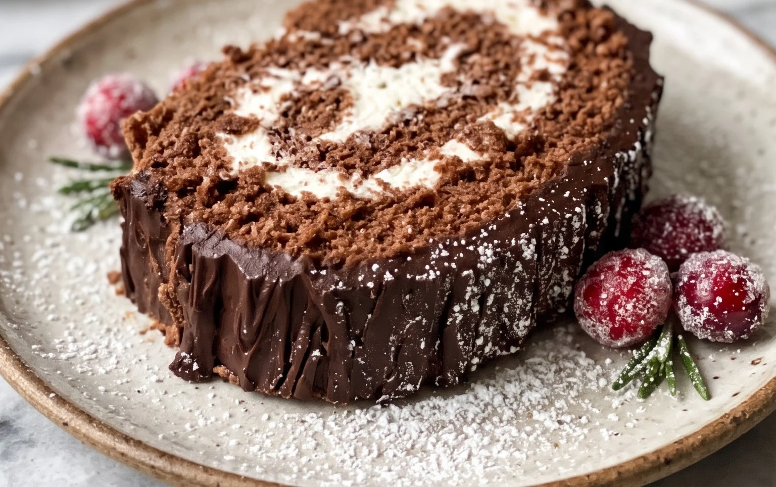 Bûche de Noël traditionnelle