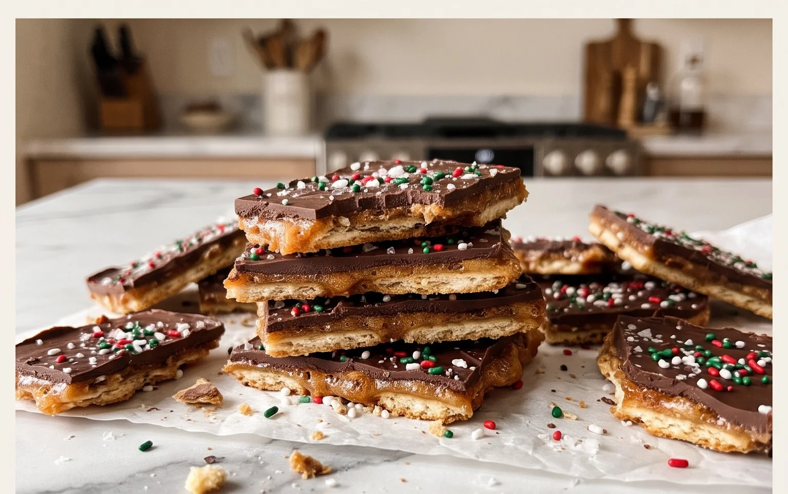 Christmas Crack - Saltine Cracker Toffee