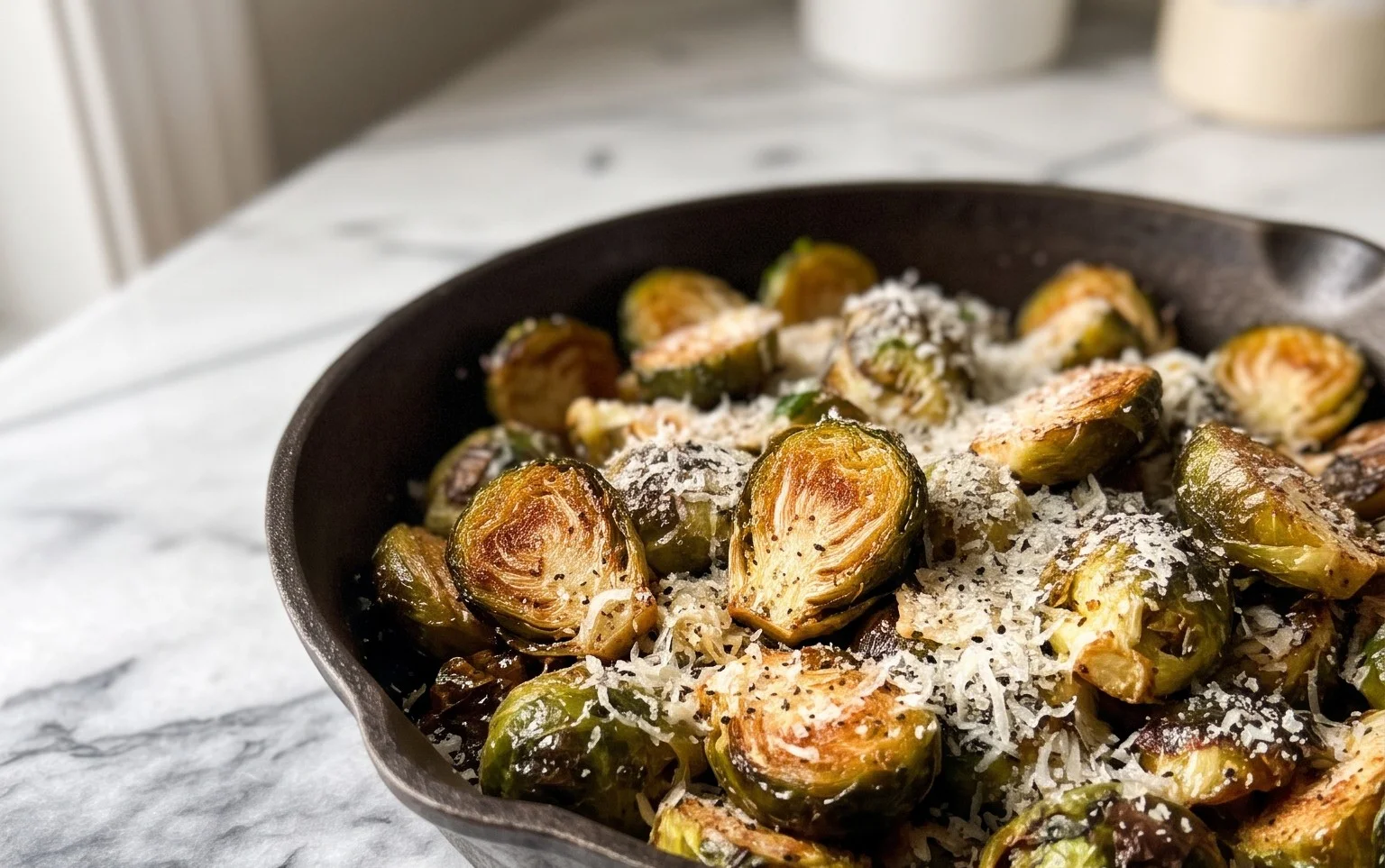 Choux de Bruxelles Rôtis : Le Parmesan Change Tout