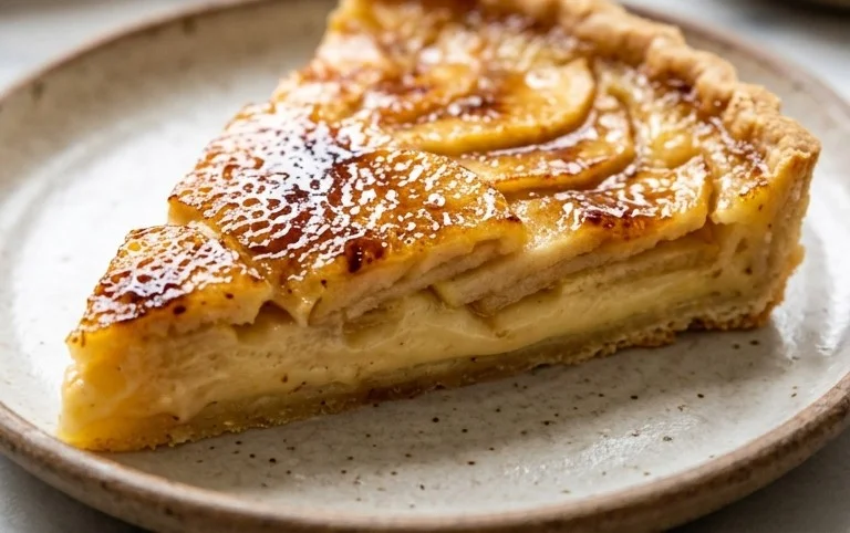 Tarte aux pommes faÃ§on crÃ¨me brÃ»lÃ©e