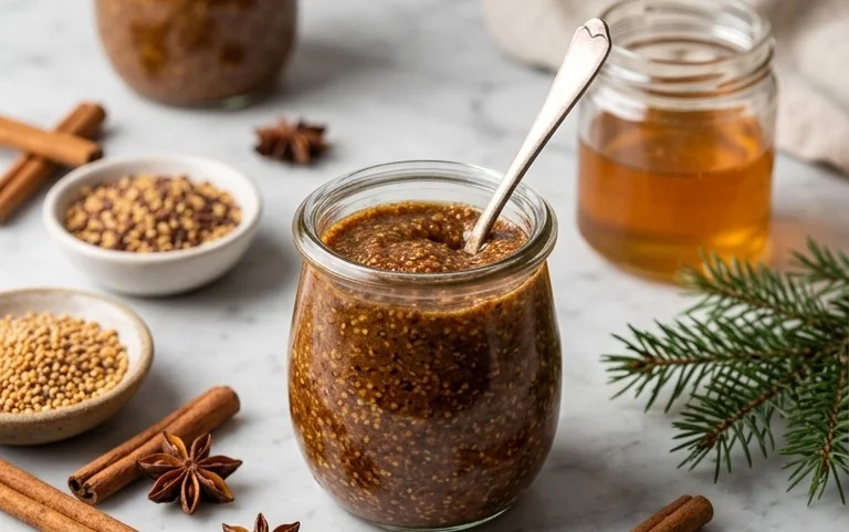 Weihnachtssenf : Moutarde de Noël maison épicée