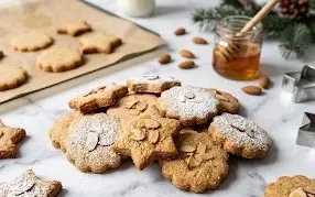 Sablés de Noël aux amandes et au miel